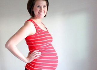 A sasea luna de sarcina!