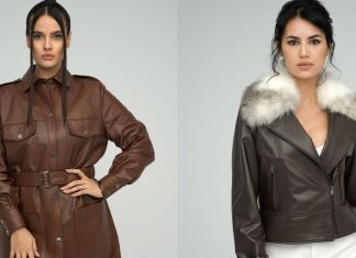 Cum asortezi geaca din piele maro?